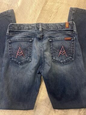 7 For All Mankind “A” Pocket in Pink